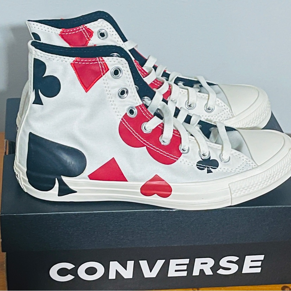 NEW Converse High-Tops with Card Suit Design